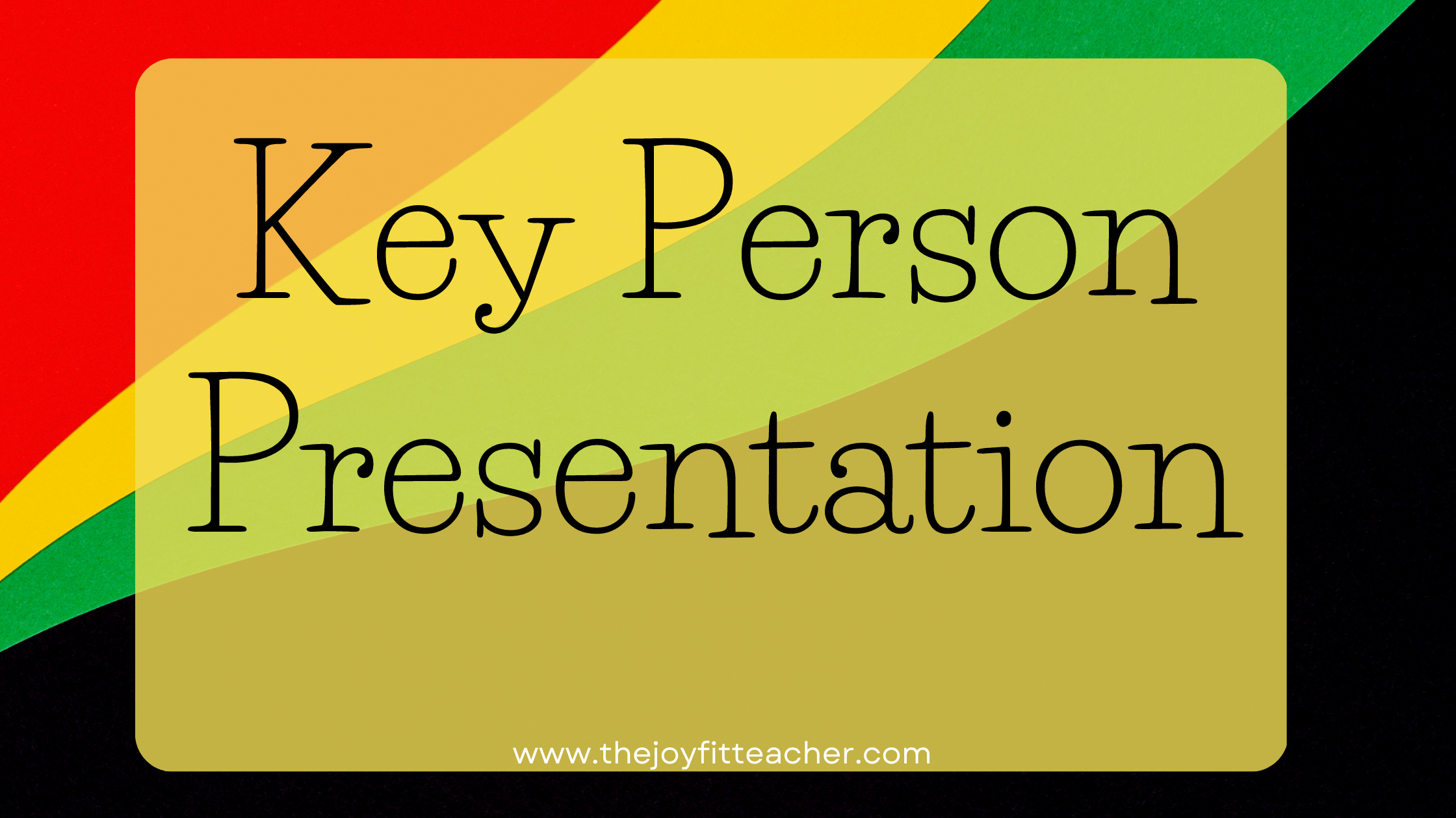 Key people Presentation 